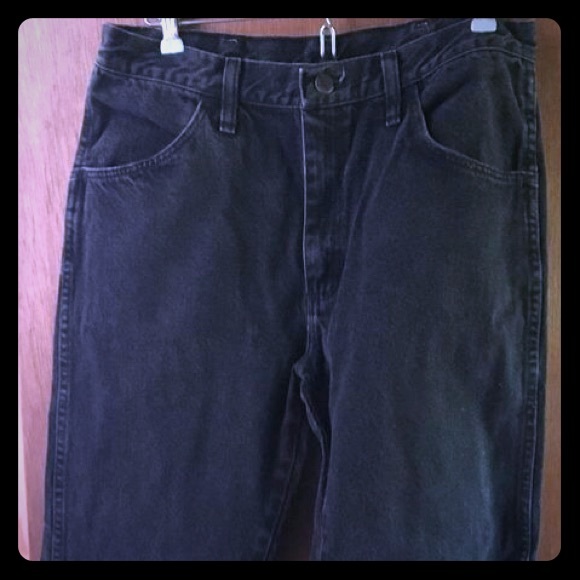 Rustler Men's 32x30 Reg Black Denim Jeans - Picture 1 of 5